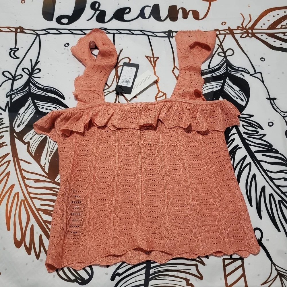 Guess Ruffle Sleeveless Top - Picture 5 of 8
